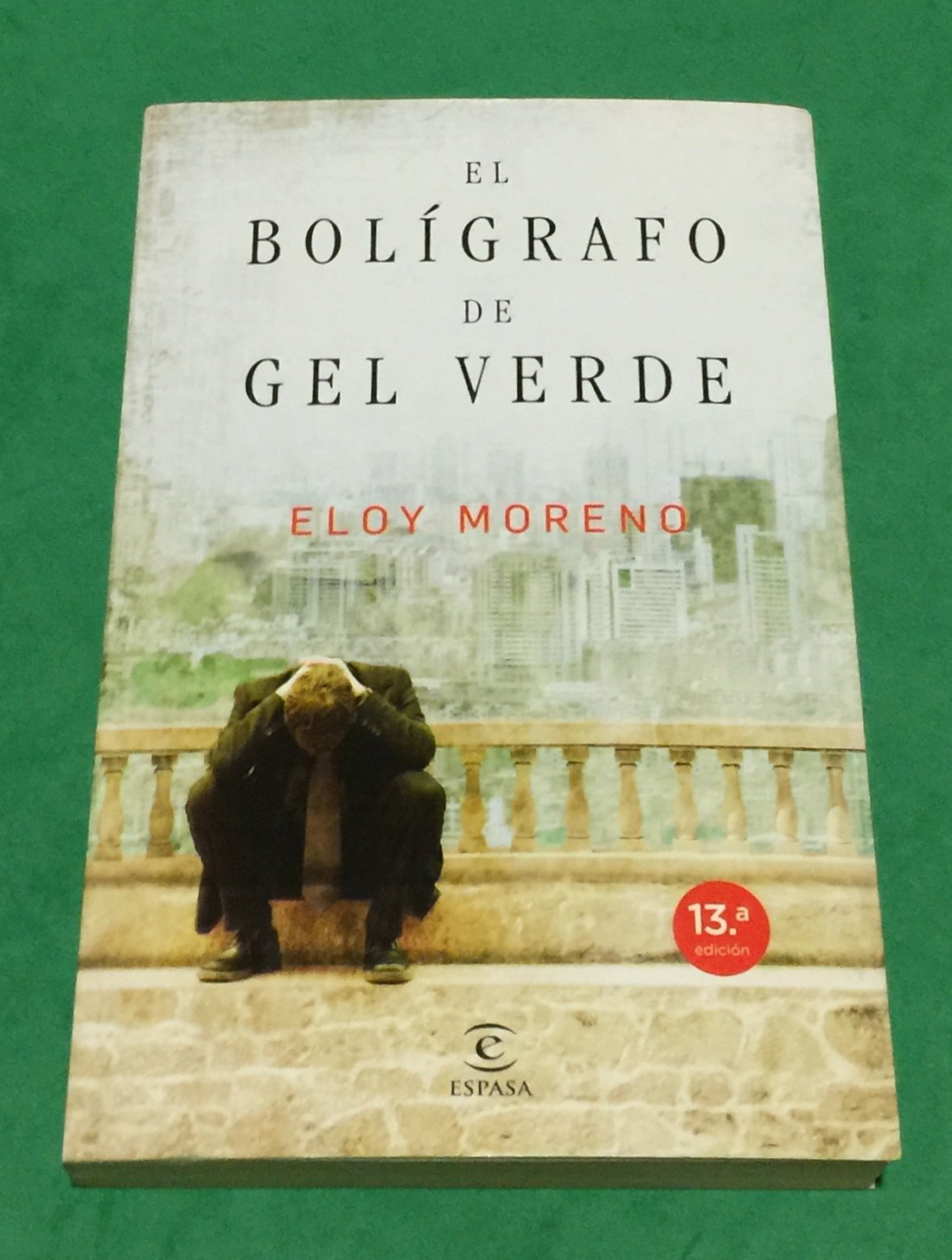 El bolígrafo de gel verde