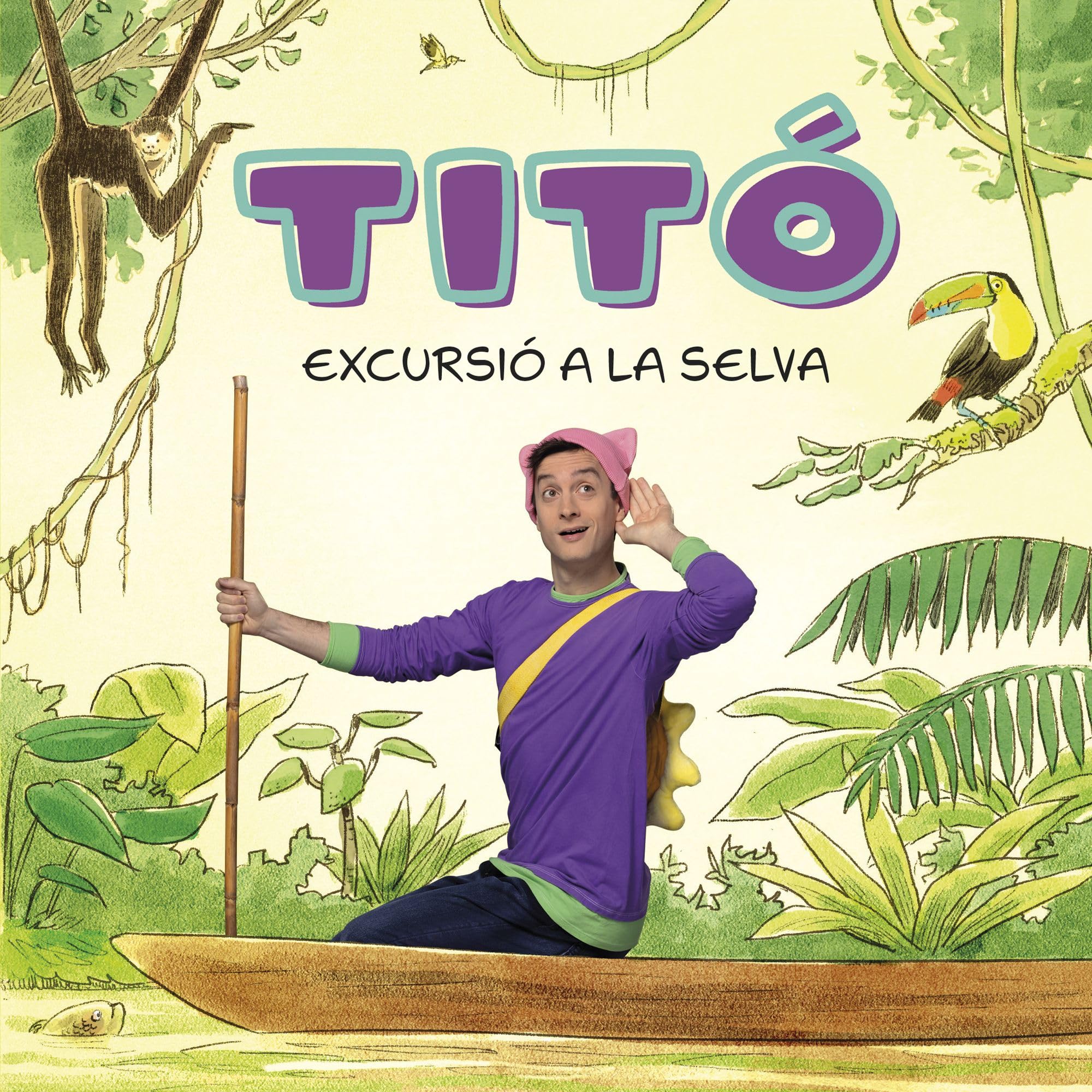 Titó. Excursió a la selva: Llibre de cartró amb solapes (Les excursions d'en Titó)
