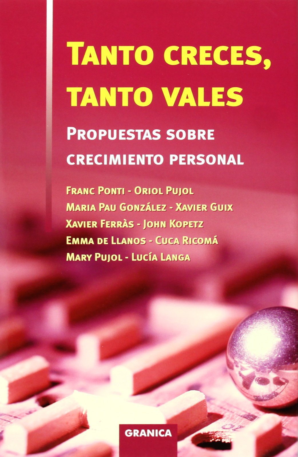 Tanto creces, tanto vales : propuestas sobre crecimiento personal