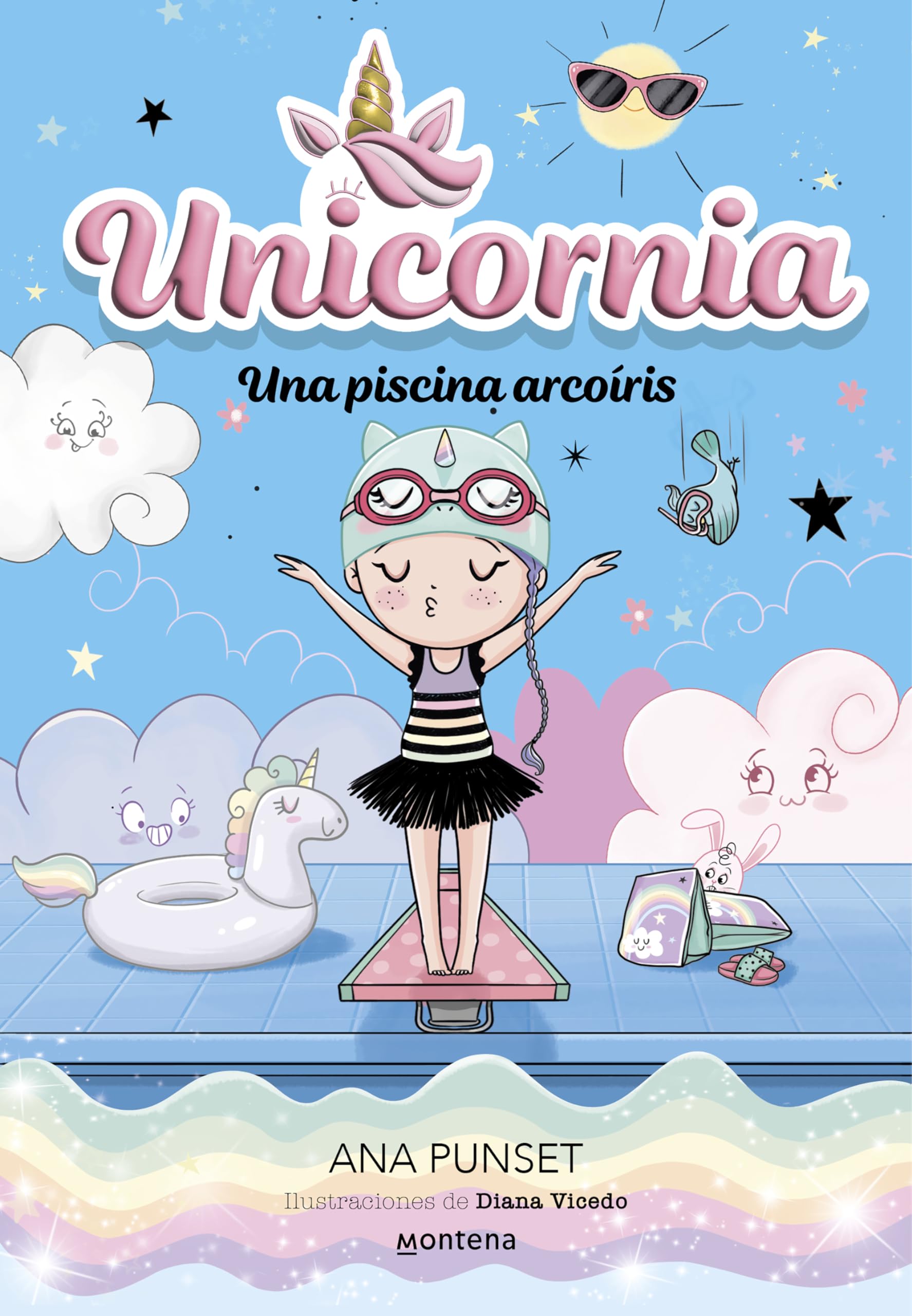 Unicornia 9. Una piscina arcoíris