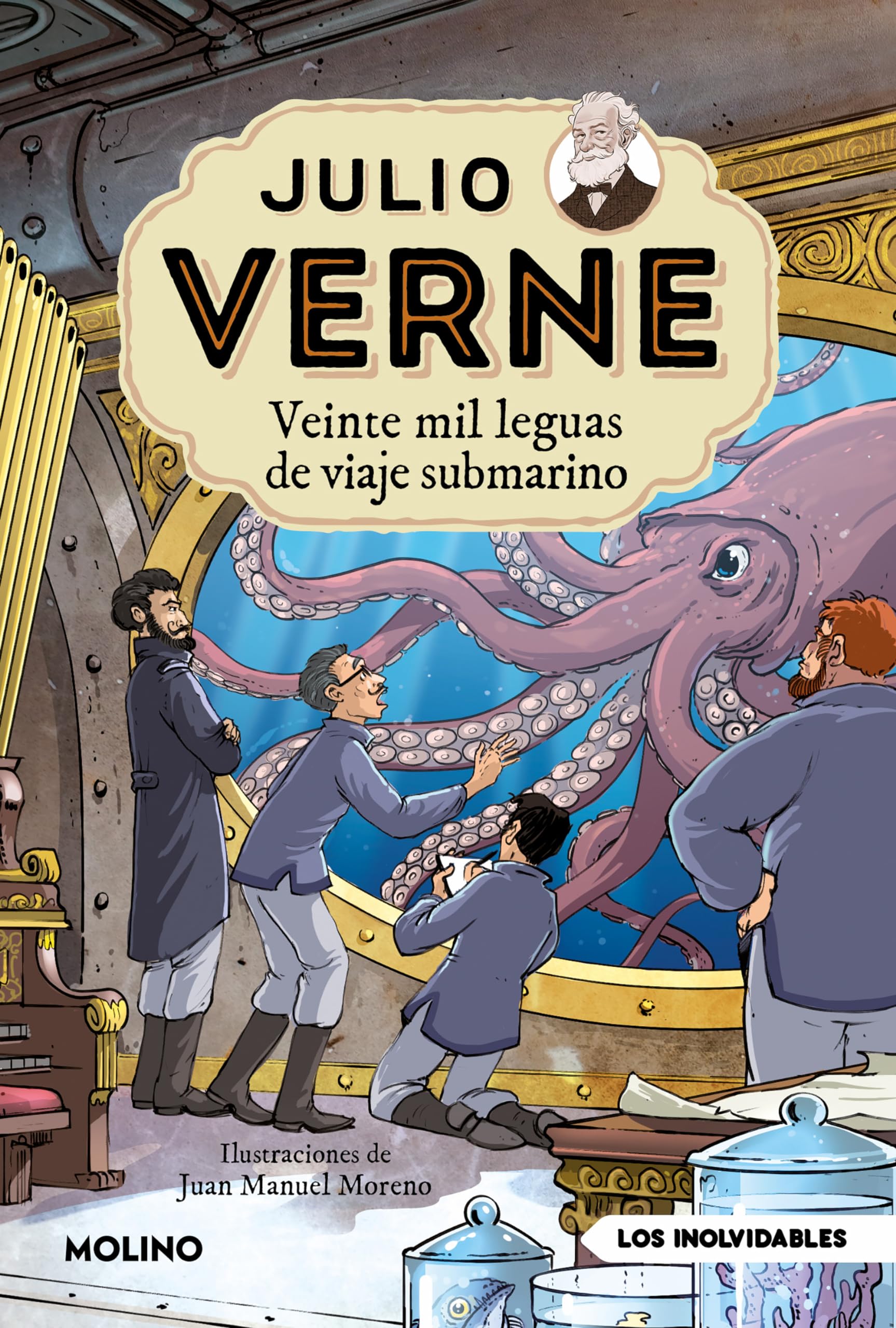 Julio Verne - Veinte mil leguas de viaje submarino (edición actualizada, ilustrada y adaptada) (Inolvidables)