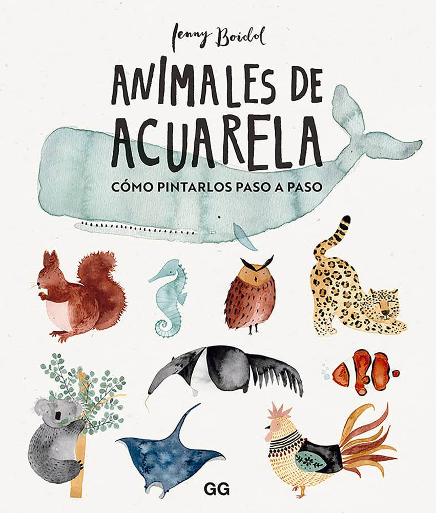 Animales de acuarela: Cómo dibujarlos paso a paso (DISE?O GRAFICO)