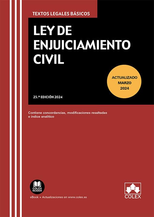 Ley de enjuiciamiento civil (25.ª EDICIÓN 2024) (Textos legales básicos)