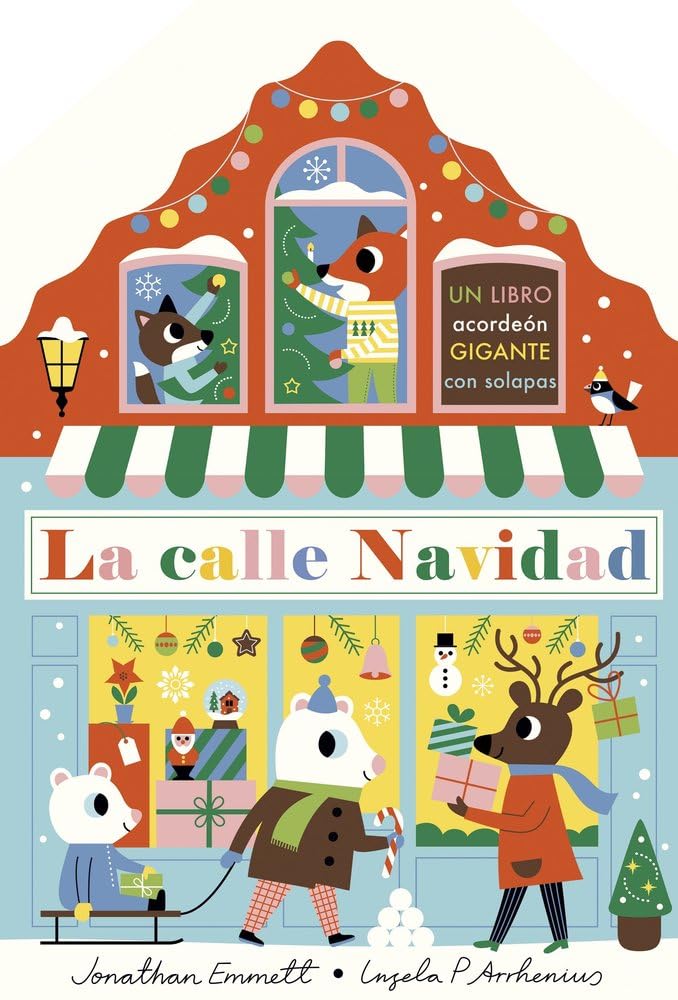 La calle Navidad. Libro desplegable (Libros con elementos para jugar)