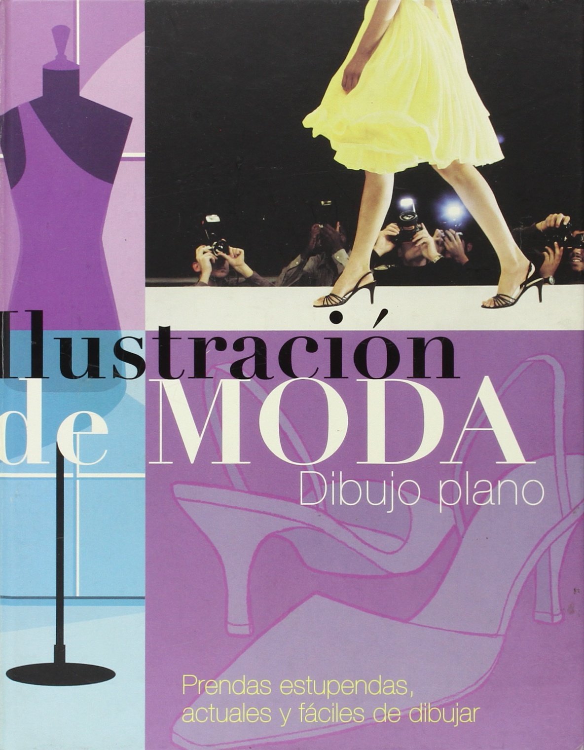 Ilustracion de moda: dibujo plano