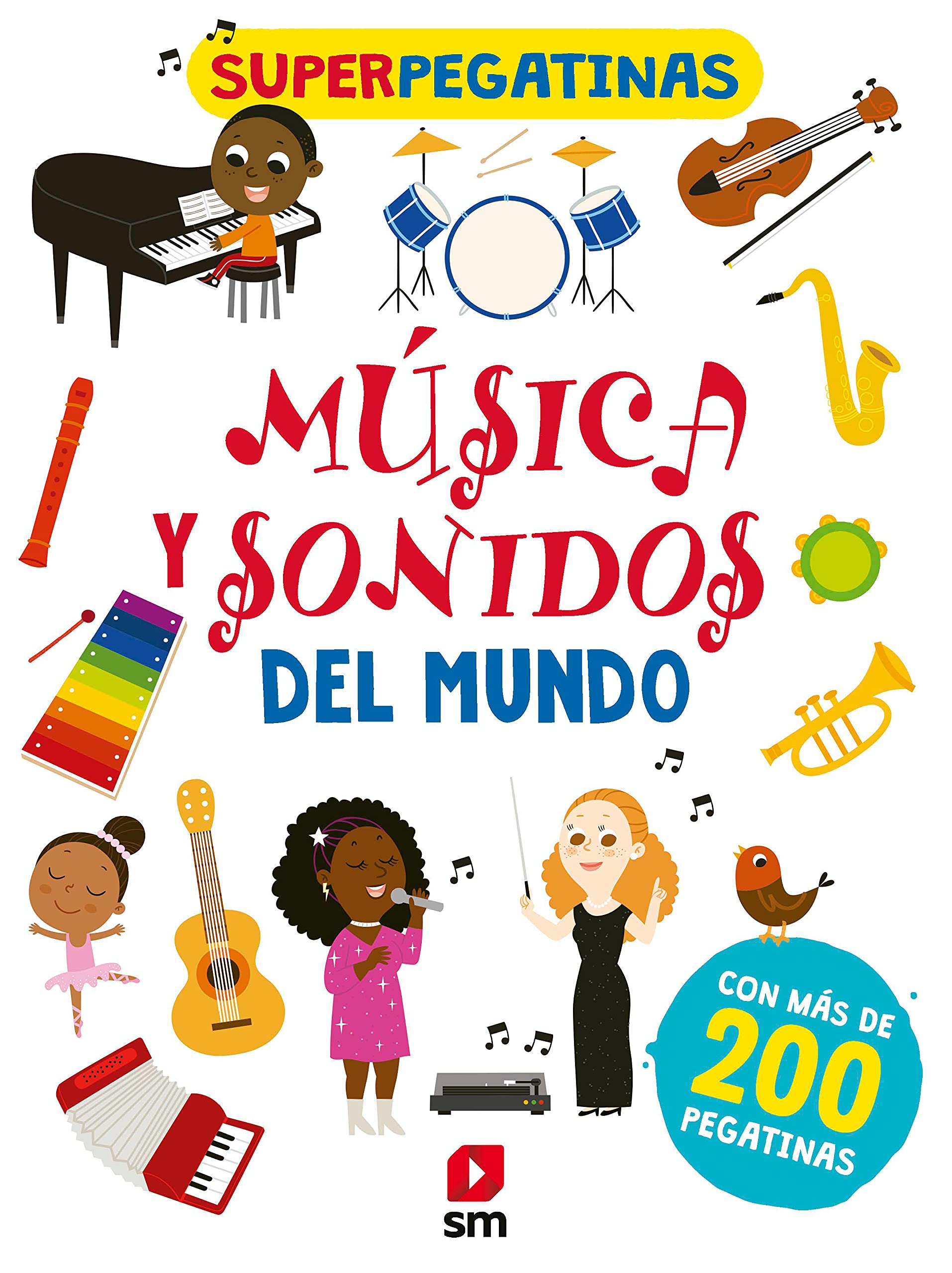 Música y sonidos del mundo (Superpegatinas)