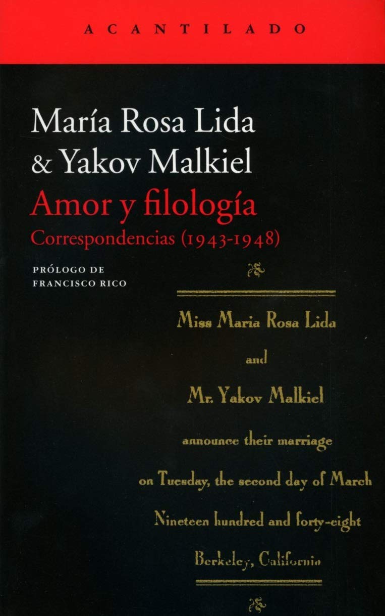 Amor y filología: Correspondencias (1943-1948)