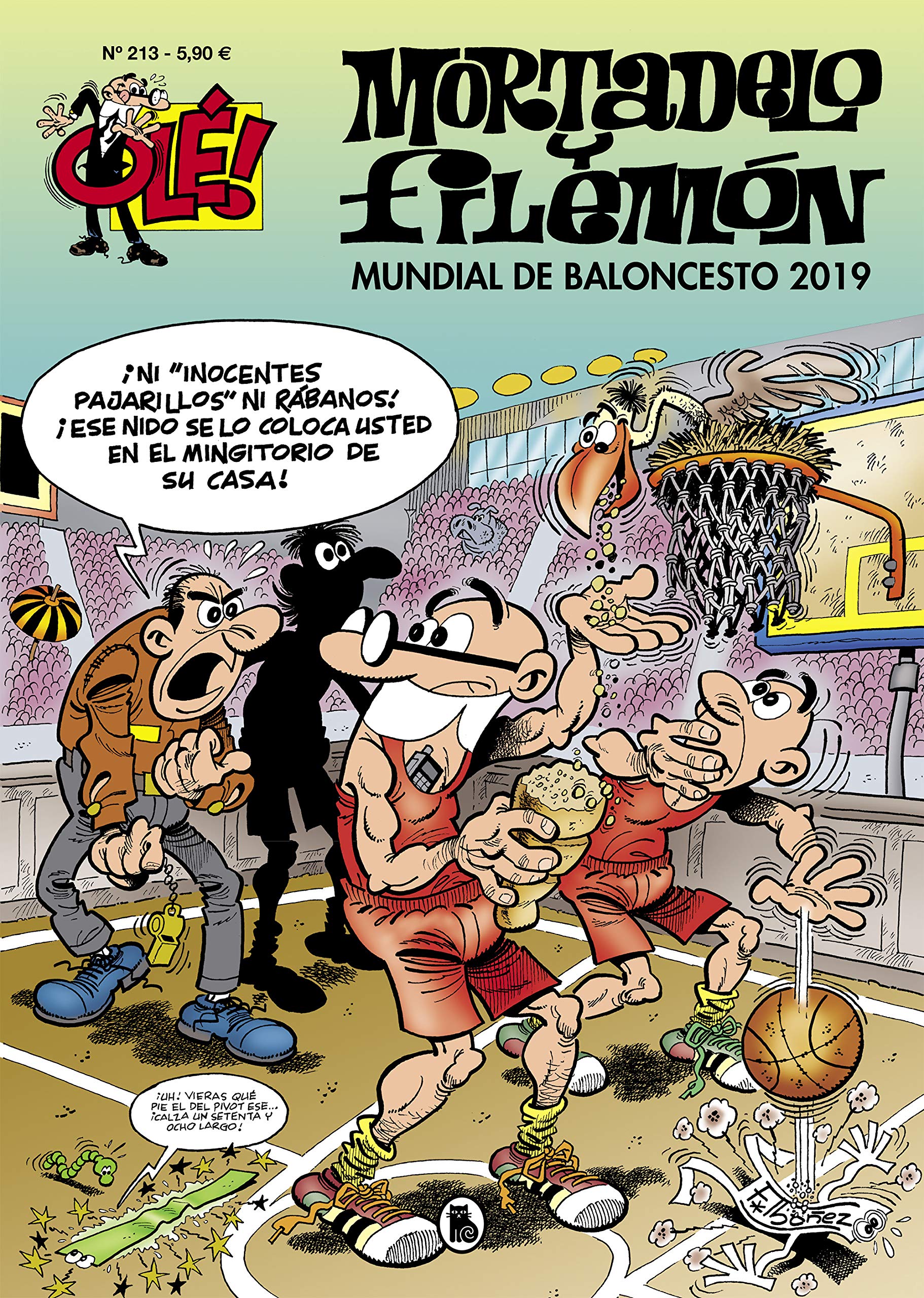 Mortadelo y Filemón. Mundial de baloncesto 2019 (Olé! Mortadelo 213) (Bruguera Clásica)