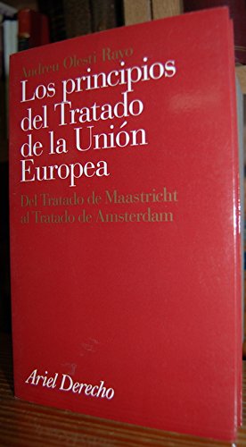 Los principios del Tratado de la Unión Europea : del Tratado de Maastricht al Tratado de Amsterdam