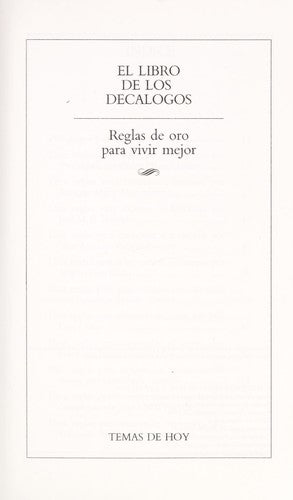 El libro de los decálogos